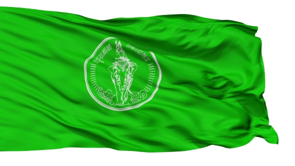 Bangkok City Isolated Waving Flag alt