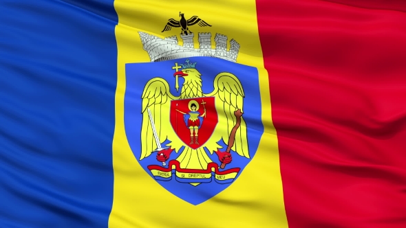 Bucharest City  Waving Flag alt