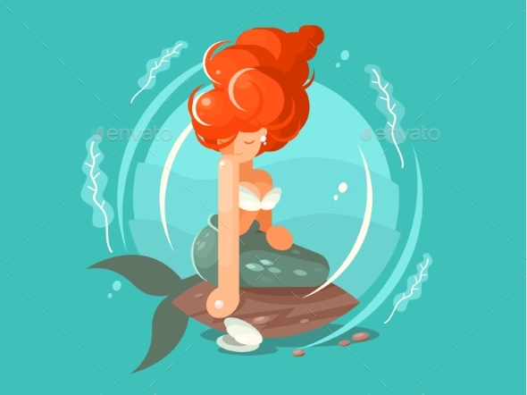 Sea Mermaid Character - Miscellaneous Characters