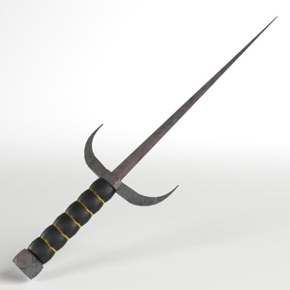 Sai Piercing Knife Melee - 3DOcean Item for Sale