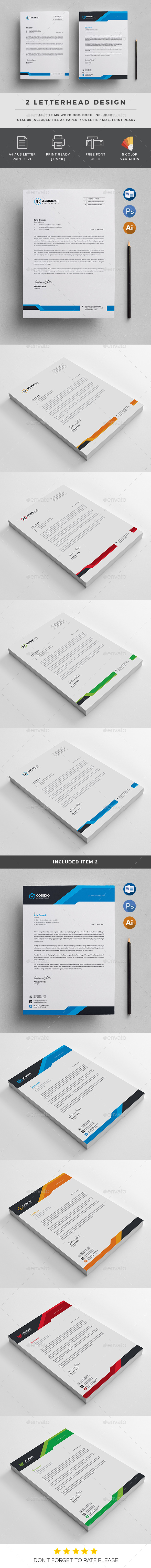 Letterhead - Stationery Print Templates
