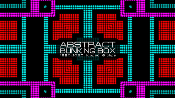 Abstract Blinking Box VJ Pack
