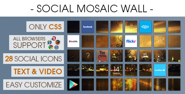 Social Mosaic Wall - CodeCanyon 7206061