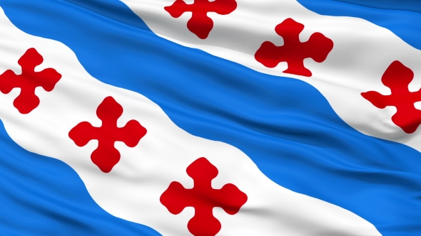 Waving National Flag of Rockville City, Maryland alt