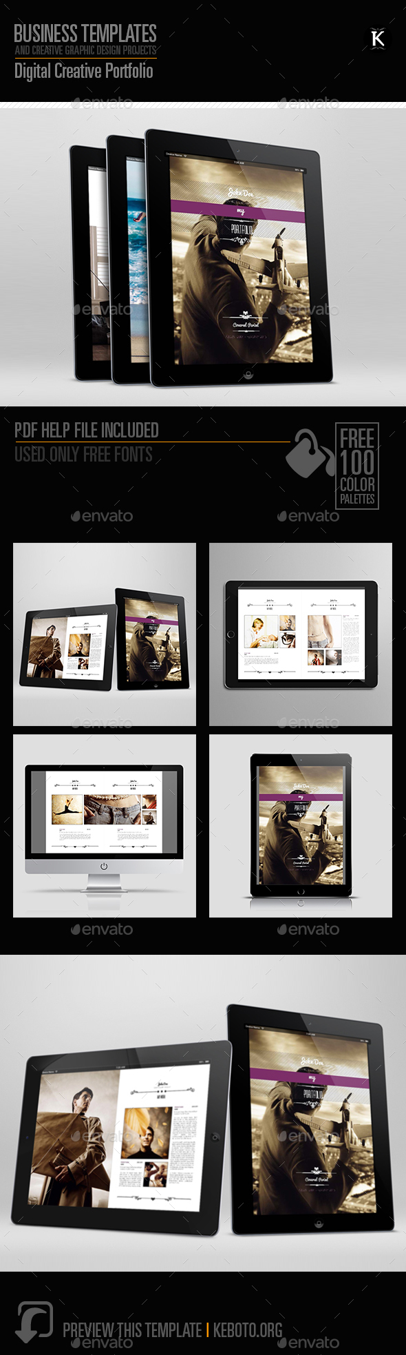 Digital Creative Portfolio Template - ePublishing