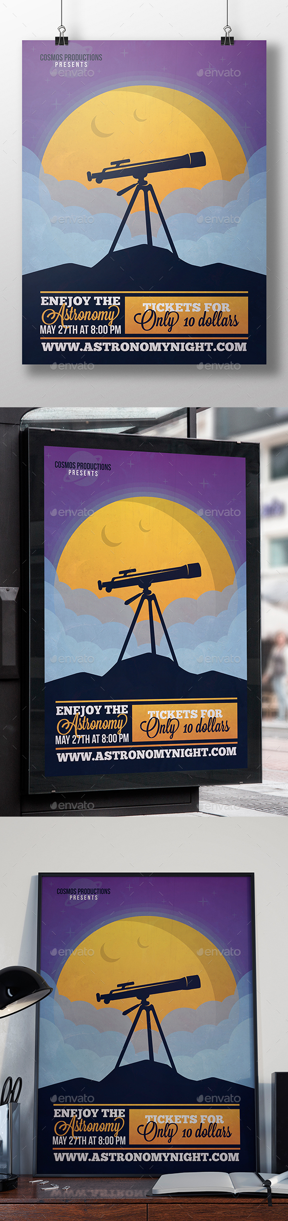 Astronomy Night Flyer Template - Miscellaneous Events