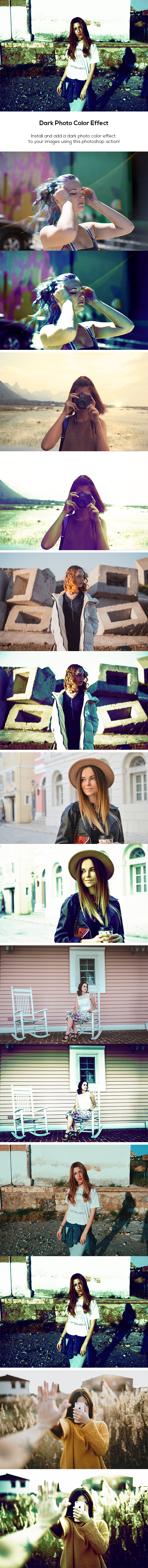 Dark Photo Color Effect - Photo Effects Actions