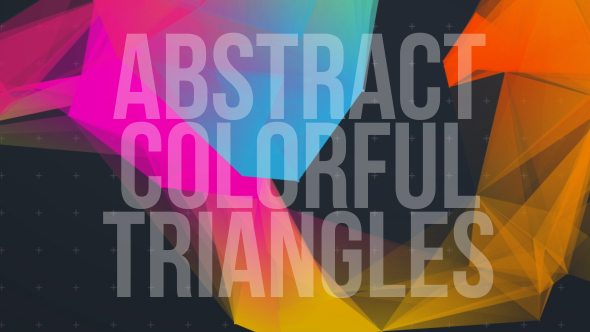 Abstract Colorful Triangle V5