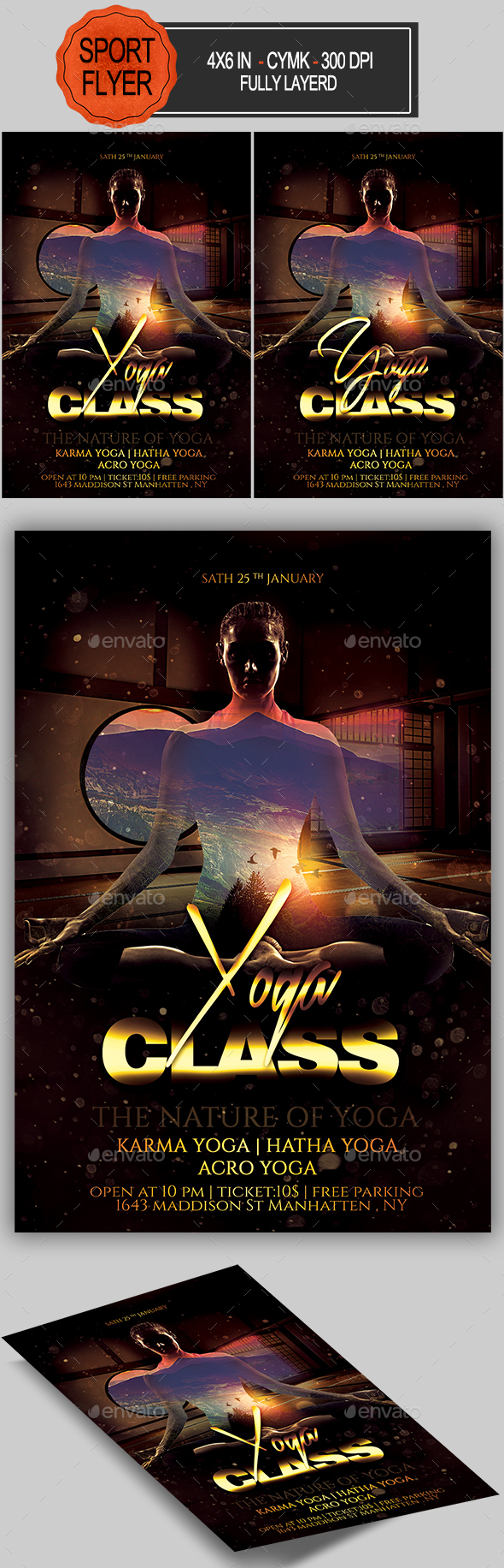 Yoga Flyer - Sports Events
