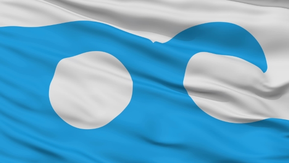 Waving National Flag of Ocean City