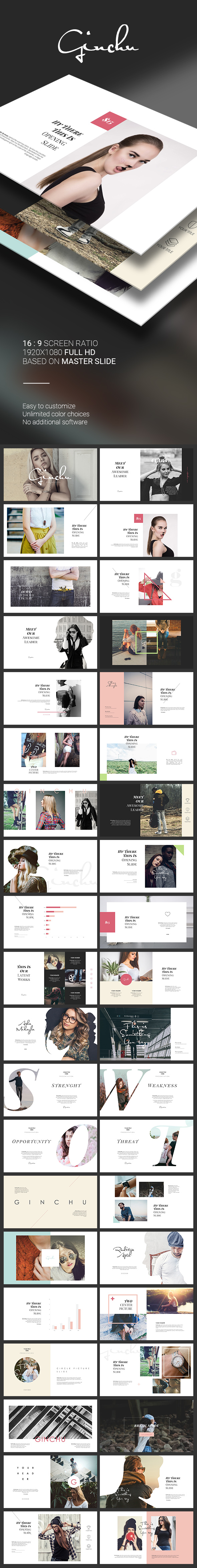 Ginchu PowerPoint Template - PowerPoint Templates Presentation Templates