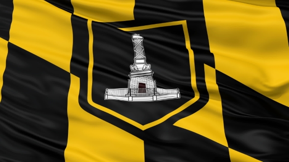 Waving National Flag of Baltimore City alt