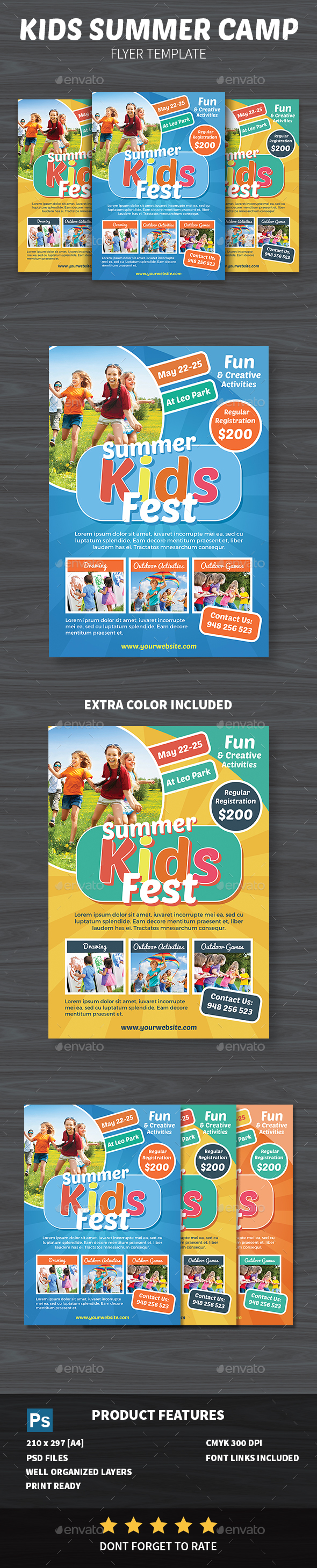 Kids Summer Camp Flyer