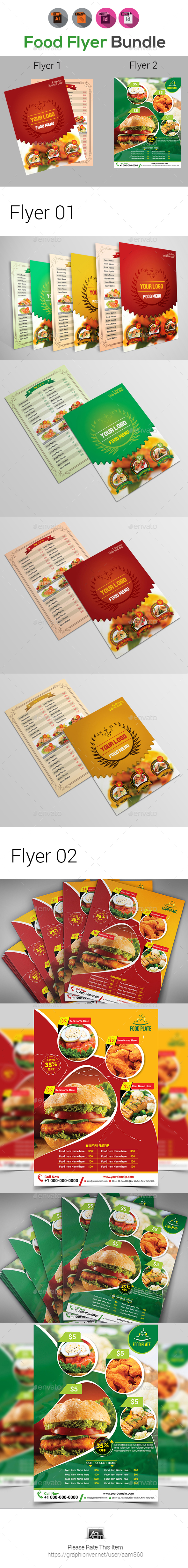 Menu or Food Flyer Templates - Restaurant Flyers