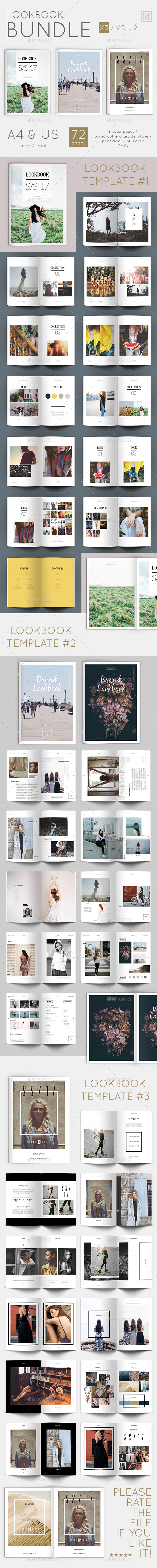 Lookbook Template Bundle 02 - Magazines Print Templates