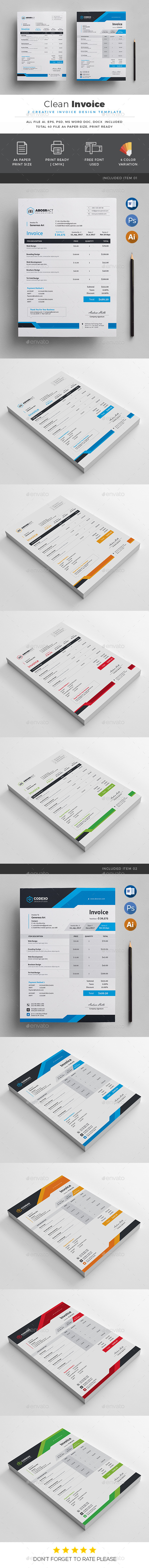 Invoice - Stationery Print Templates