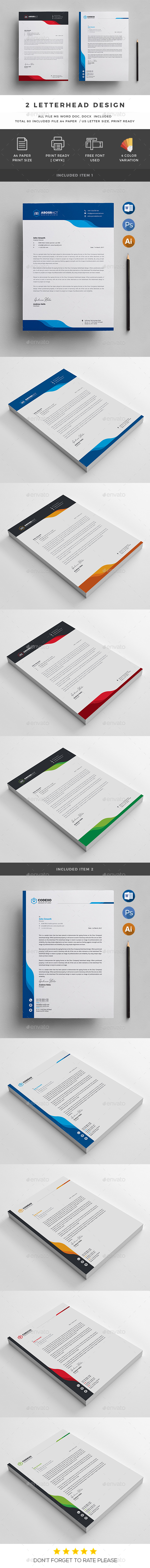 Letterhead - Stationery Print Templates