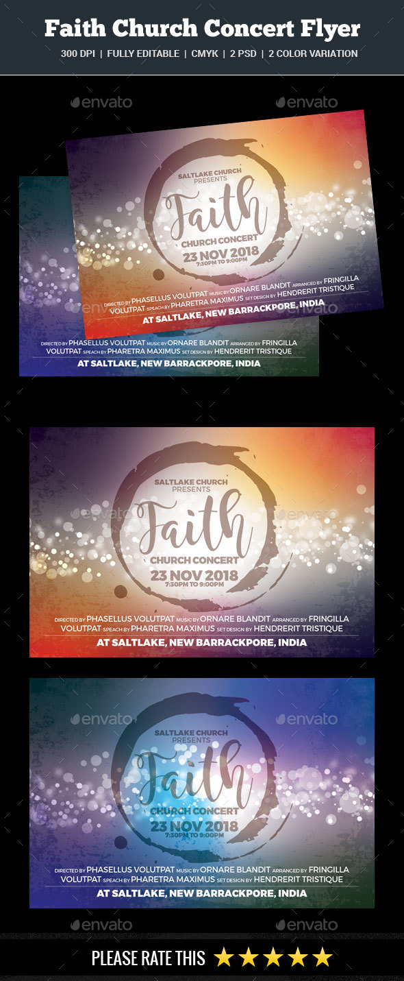 Faith Church Concert Flyer - Church Flyers