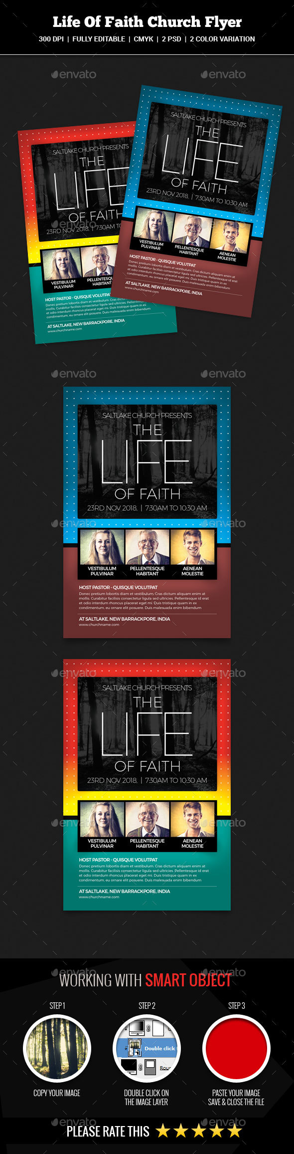 The Life Of Faith Church Flyer - Church Flyers
