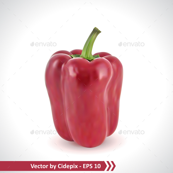 Red Pepper Illustration - Food Objects