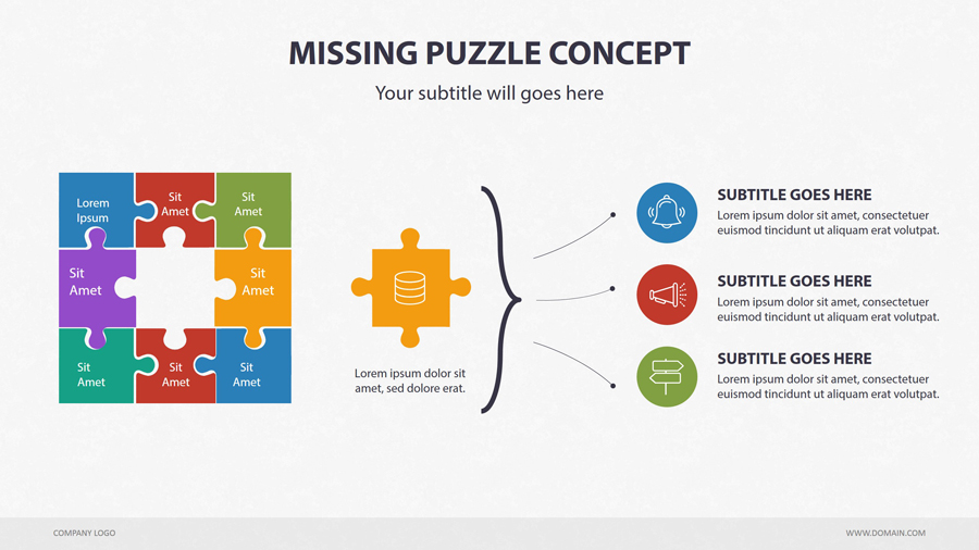 Puzzle Diagram Powerpoint, Presentation Templates GraphicRiver