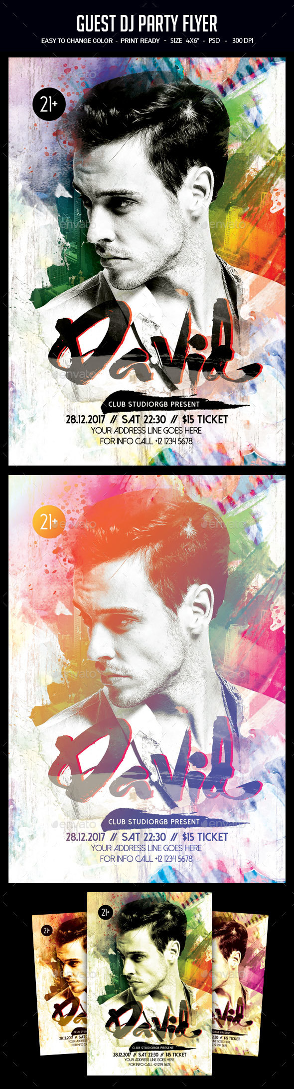Guest Dj Party Flyer - Clubs & Parties Events