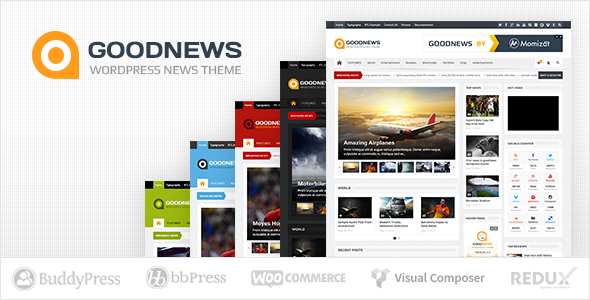 Goodnews – Responsive WordPress News/Magazine - News / Editorial Blog / Magazine