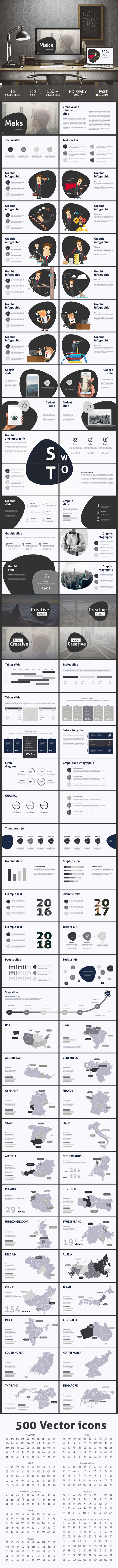 Maks Google slides template - Google Slides Presentation Templates