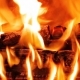Logs Burning in Fireplace - VideoHive Item for Sale