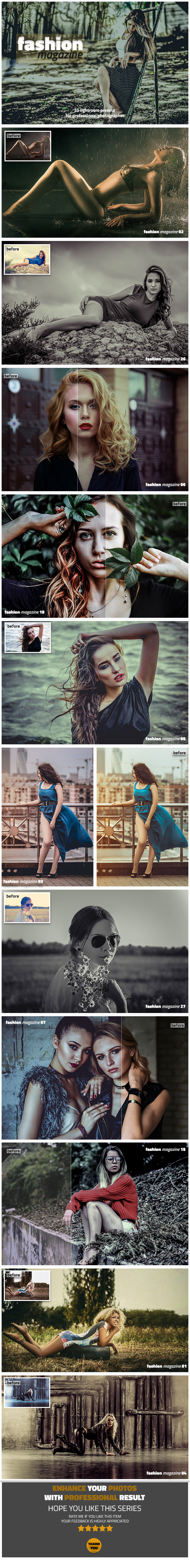 Fashion Magazine Lightroom Presets - Lightroom Presets Add-ons