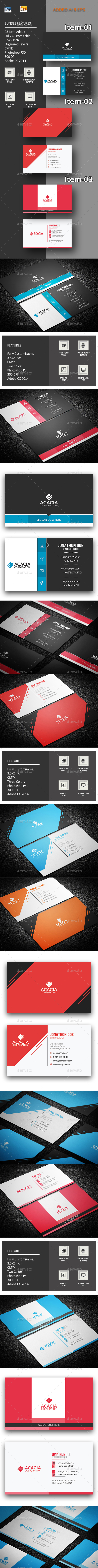 B. Card Bundle_13(03 items) - Corporate Business Cards