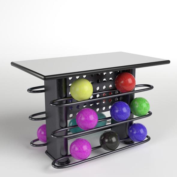 Bowling Table Rack 2 - 3DOcean Item for Sale