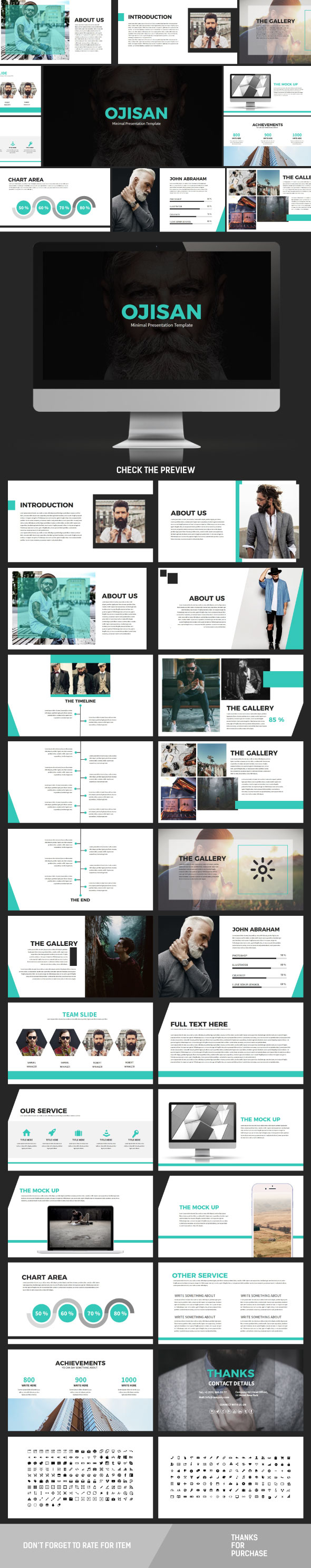Ojisan Keynote Template - Creative Keynote Templates