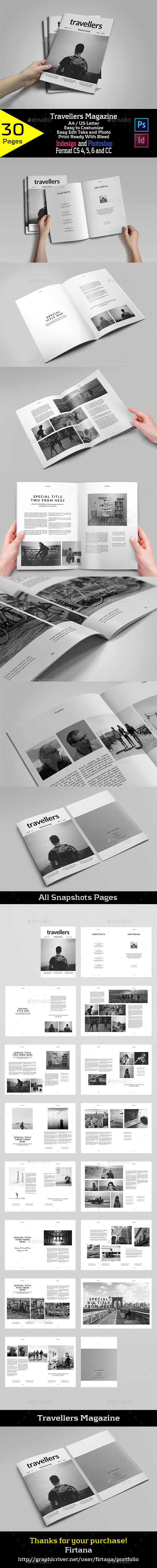 Travellers Magazine - Magazines Print Templates