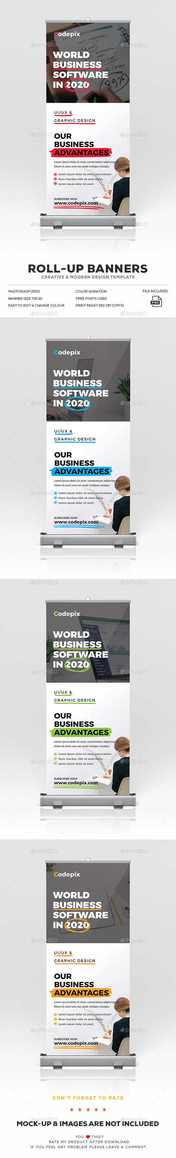 Roll-Up Banner - Signage Print Templates