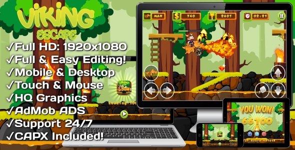 Gold Miner Jack - HTML5 Game 20 Levels + Mobile Version! (Construct 3 | Construct 2 | Capx) - 20