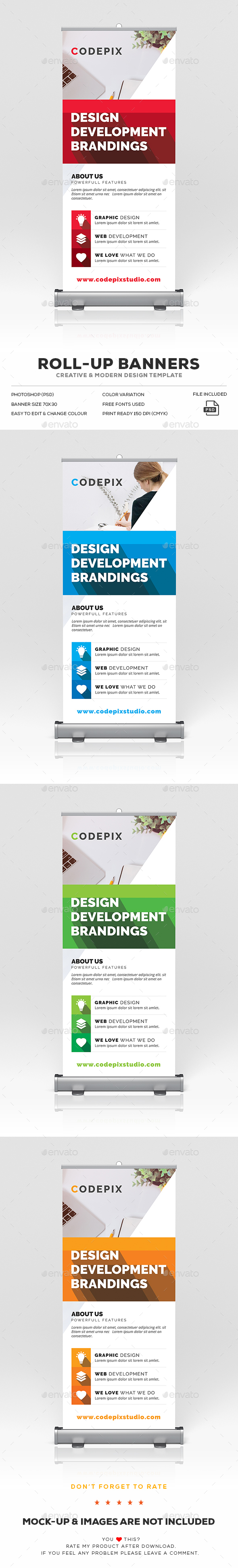 Roll-Up Banner - Signage Print Templates