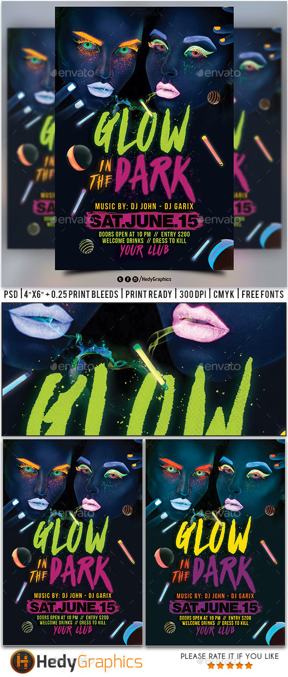 Glow in the Dark - Clubs & Parties Events
