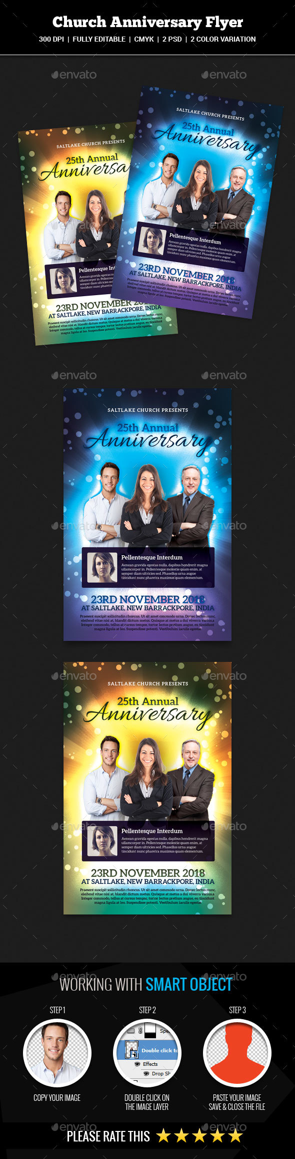 Church Anniversary Flyer - Church Flyers