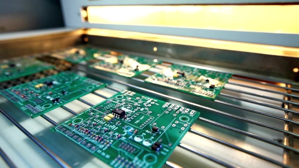 Surface Mount Technology (Smt) Machine Places Elements on Circuit Boards alt