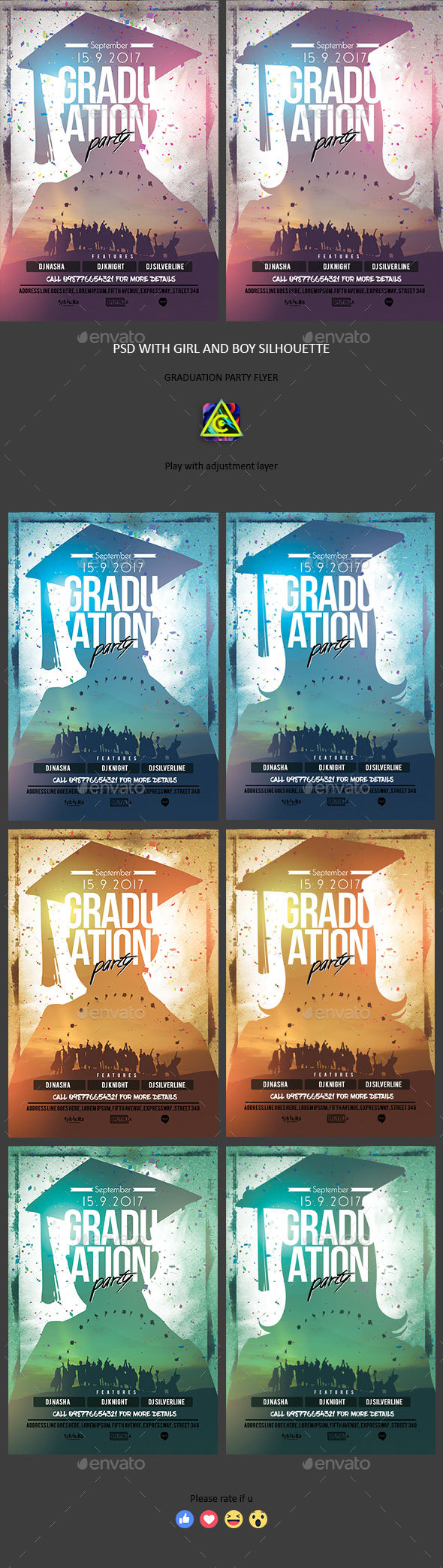 Graduation Party Flyer - Clubs & Parties Events