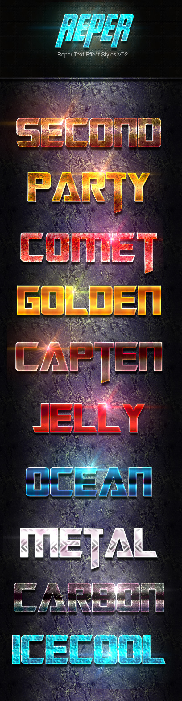 Reper Text Effect Styles V02 - Text Effects Styles