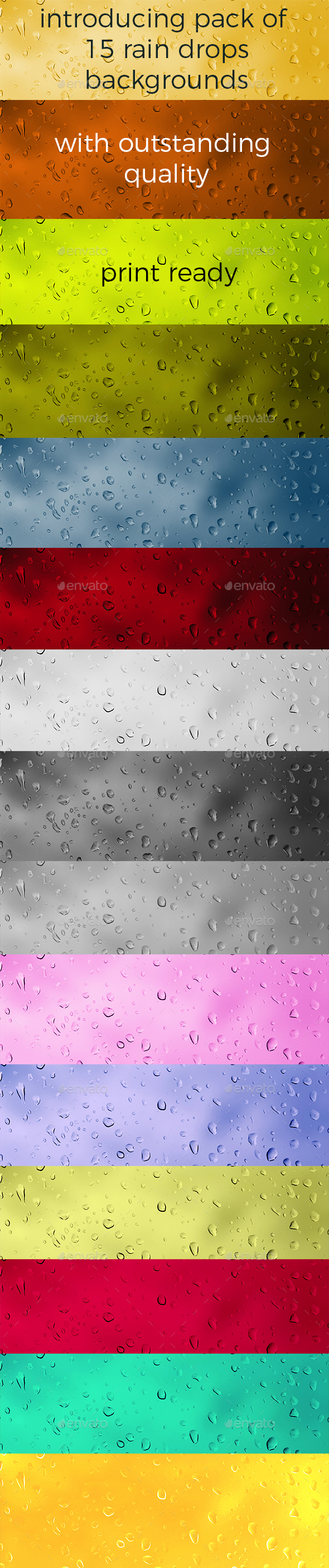 Rain Drops - Miscellaneous Backgrounds