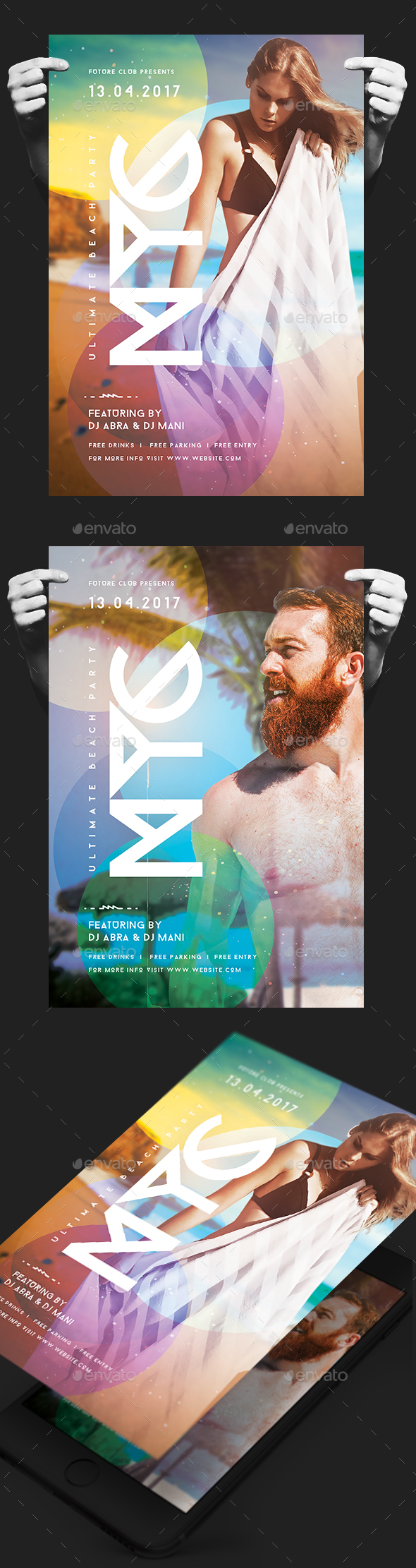 NYC Summer Party Flyer - Clubs & Parties Events