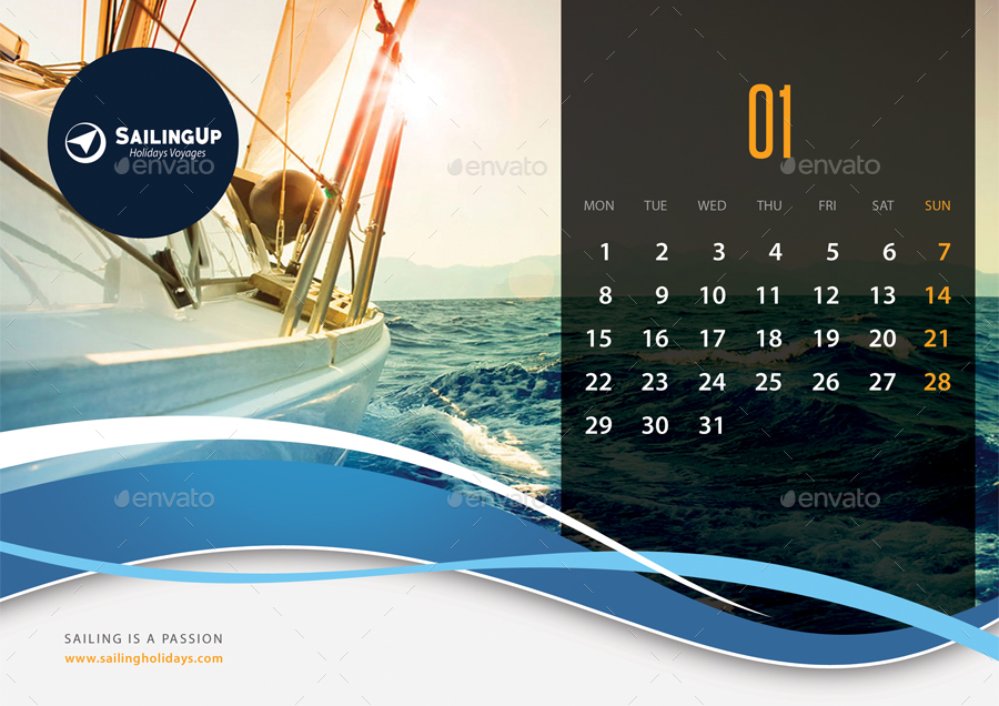 Creative Calendar 2018 : Creative desk calendar v by rapidgraf graphicriver Creative Calendar 2018 : Creative desk calendar v by rapidgraf graphicriver