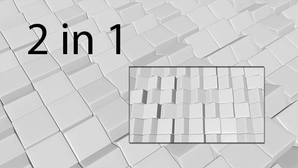 Light Gray Cubes 2 in 1