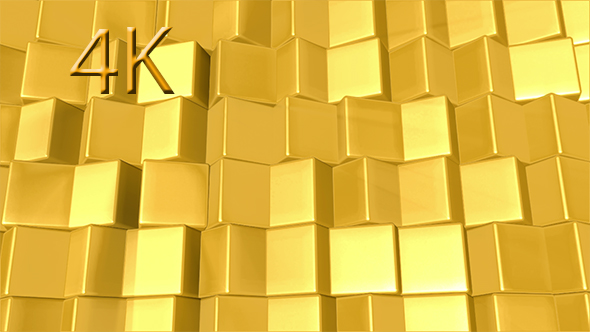 Golden Cubes 4k