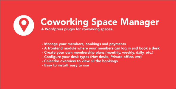 Coworking Space Manager - CodeCanyon Item for Sale