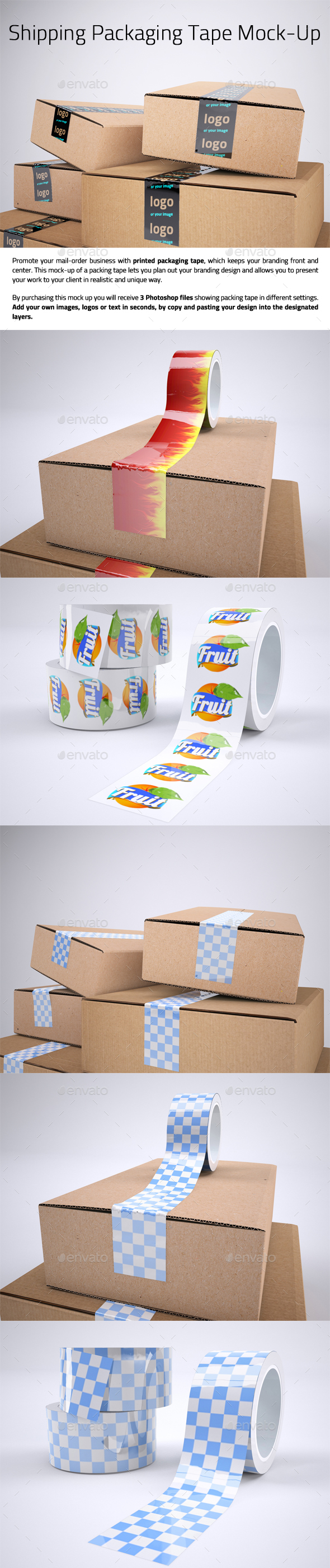 Shipping Packaging Tape Mock-Up