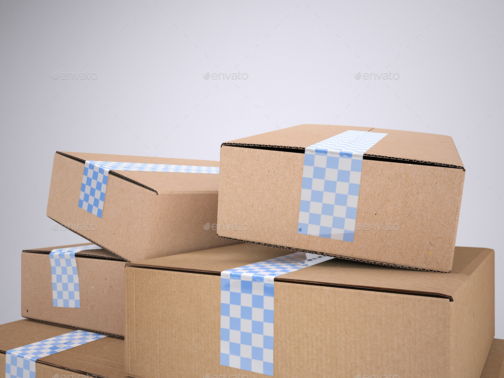 Download Shipping Packaging Tape Mock Up By Sanchi477 Graphicriver PSD Mockup Templates